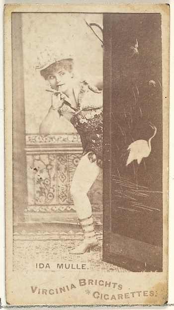 Ida Mulle, from the Actors and Actresses series (N45, Type 1) for Virginia Brights Cigarettes by Allen & Ginter, The Metropolitan Museum of Art