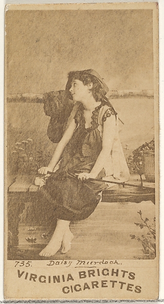 Card 735, Daisy Murdoch, from the Actors and Actresses series (N45, Type 1) for Virginia Brights Cigarettes