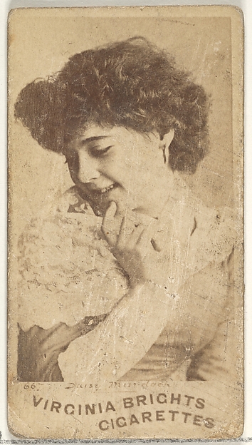 Card 667, Daisy Murdoch, from the Actors and Actresses series (N45, Type 1) for Virginia Brights Cigarettes