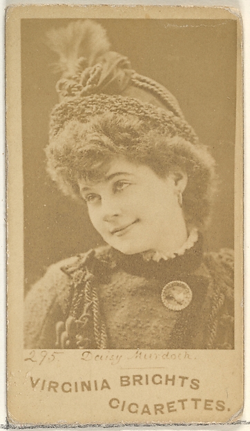 Card 295, Daisy Murdoch, from the Actors and Actresses series (N45, Type 1) for Virginia Brights Cigarettes