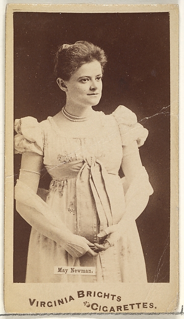 May Newman, from the Actors and Actresses series (N45, Type 1) for Virginia Brights Cigarettes