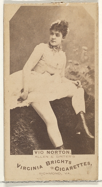Vio Norton, from the Actors and Actresses series (N45, Type 1) for Virginia Brights Cigarettes