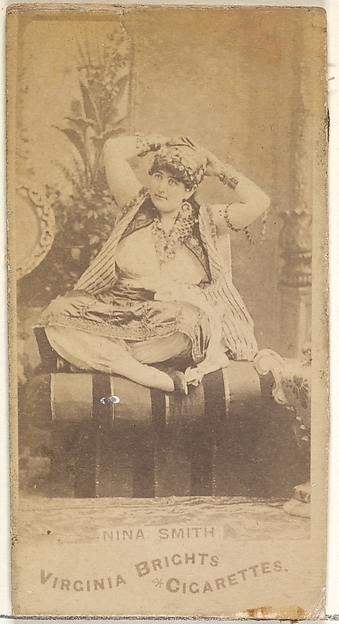 Nina Smith, from the Actors and Actresses series (N45, Type 1) for Virginia Brights Cigarettes