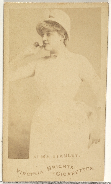 Alma Stanley, from the Actors and Actresses series (N45, Type 1) for Virginia Brights Cigarettes