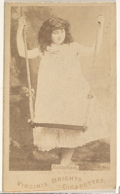 Hattie Stark, from the Actors and Actresses series (N45, Type 1) for Virginia Brights Cigarettes
