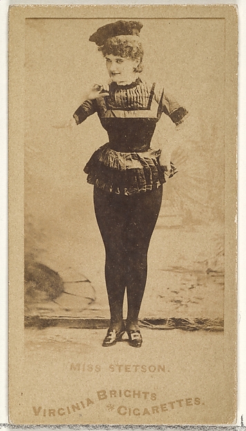 Miss Stetson, from the Actors and Actresses series (N45, Type 1) for Virginia Brights Cigarettes