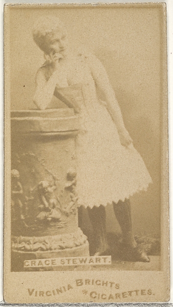 Grace Stewart, from the Actors and Actresses series (N45, Type 1) for Virginia Brights Cigarettes