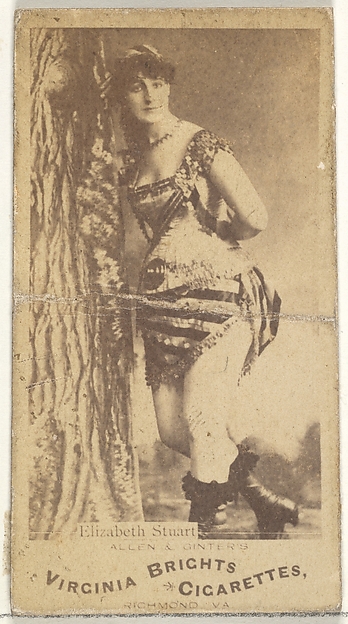 Elizabeth Stuart, from the Actors and Actresses series (N45, Type 1) for Virginia Brights Cigarettes