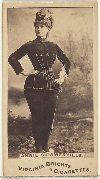 Annie Summerville, from the Actors and Actresses series (N45, Type 1) for Virginia Brights Cigarettes