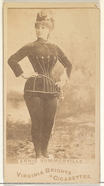 Annie Summerville, from the Actors and Actresses series (N45, Type 1) for Virginia Brights Cigarettes
