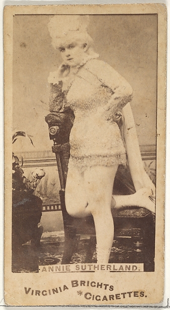 Annie Sutherland, from the Actors and Actresses series (N45, Type 1) for Virginia Brights Cigarettes
