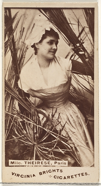 Mlle. Theirese, Paris, from the Actors and Actresses series (N45, Type 1) for Virginia Brights Cigarettes