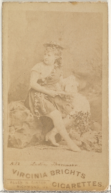 Card 523, Lydia Thompson, from the Actors and Actresses series (N45, Type 1) for Virginia Brights Cigarettes by Allen & Ginter, The Metropolitan Museum of Art