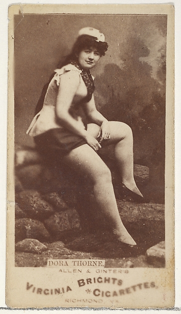 Dora Thorne, from the Actors and Actresses series (N45, Type 1) for Virginia Brights Cigarettes
