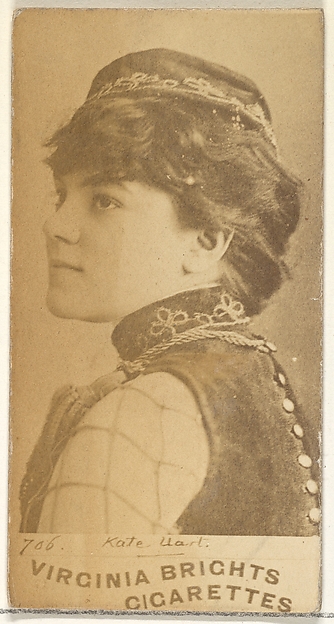 Card 706, Kate Uart, from the Actors and Actresses series (N45, Type 1) for Virginia Brights Cigarettes by Allen & Ginter, The Metropolitan Museum of Art