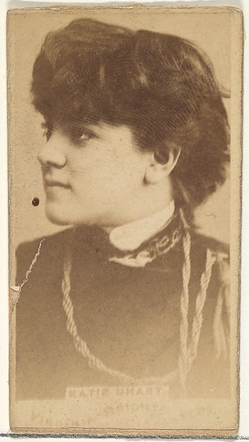 Katie Uhart, from the Actors and Actresses series (N45, Type 1) for Virginia Brights Cigarettes