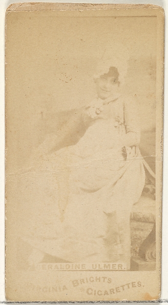 Geraldine Ulmer, from the Actors and Actresses series (N45, Type 1) for Virginia Brights Cigarettes