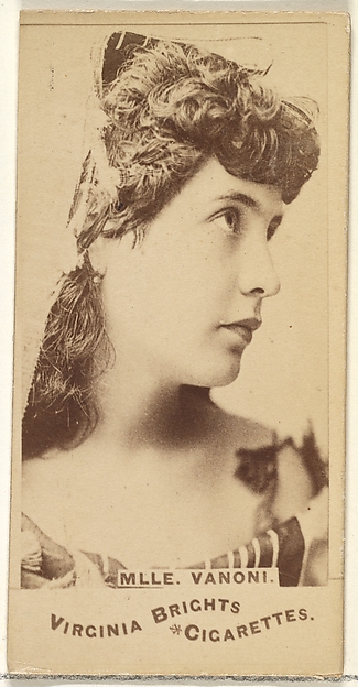 Mlle. Vanoni, from the Actors and Actresses series (N45, Type 1) for Virginia Brights Cigarettes