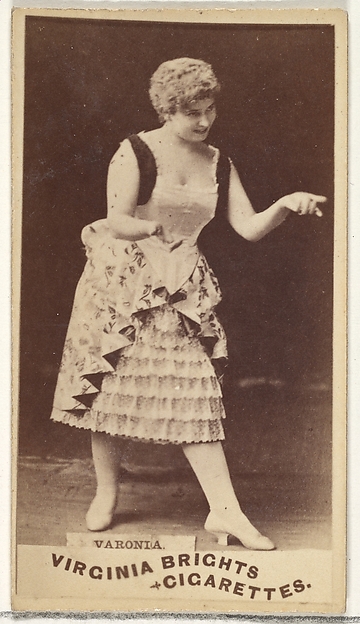 Varonia, from the Actors and Actresses series (N45, Type 1) for Virginia Brights Cigarettes