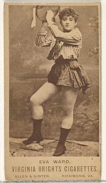 Eva Ward, from the Actors and Actresses series (N45, Type 1) for Virginia Brights Cigarettes