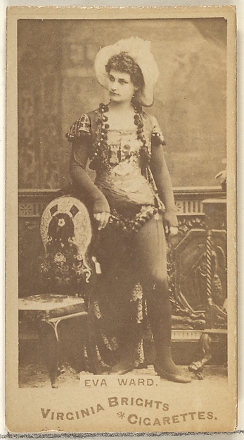 Eva Ward, from the Actors and Actresses series (N45, Type 1) for Virginia Brights Cigarettes