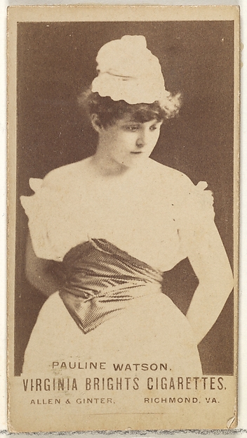 Pauline Watson, from the Actors and Actresses series (N45, Type 1) for Virginia Brights Cigarettes