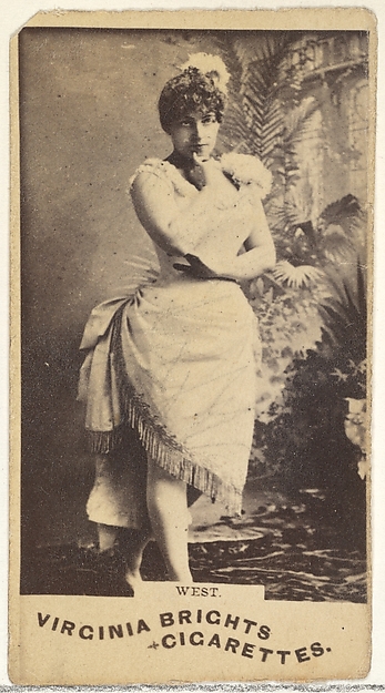 West, from the Actors and Actresses series (N45, Type 1) for Virginia Brights Cigarettes