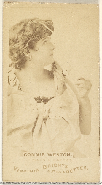 Connie Weston, from the Actors and Actresses series (N45, Type 1) for Virginia Brights Cigarettes