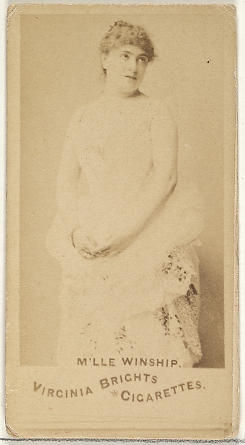 M'lle Winship, from the Actors and Actresses series (N45, Type 1) for Virginia Brights Cigarettes