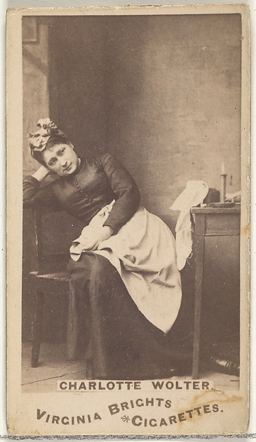 Charlotte Wolter, from the Actors and Actresses series (N45, Type 1) for Virginia Brights Cigarettes