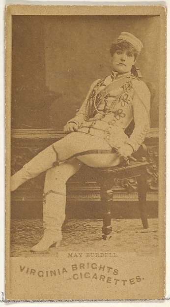May Burdell, from the Actors and Actresses series (N45, Type 1) for Virginia Brights Cigarettes