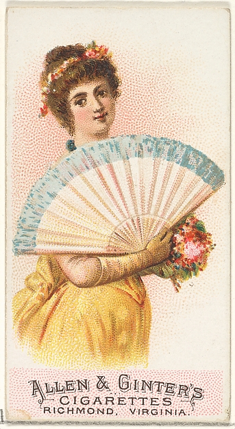 Plate 10, from the Fans of the Period series (N7) for Allen & Ginter Cigarettes Brands