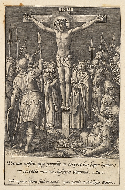 Christ Crucified by Hieronymus (Jerome) Wierix