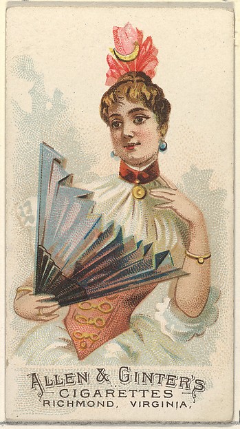 Plate 35, from the Fans of the Period series (N7) for Allen & Ginter Cigarettes Brands
