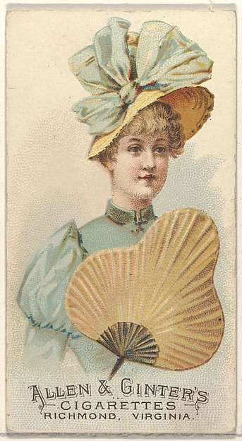 Plate 39, from the Fans of the Period series (N7) for Allen & Ginter Cigarettes Brands
