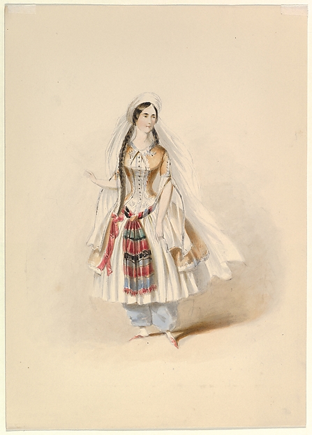 Costume Study for Blonde in the "Abduction from the Seraglio" by W.A. Mozart
