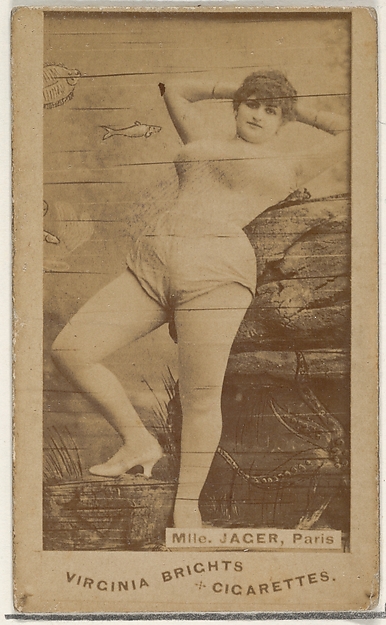 Mlle. Jager, Paris, from the Actors and Actresses series (N45, Type 1) for Virginia Brights Cigarettes
