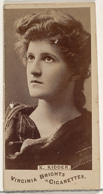 K. Kidder, from the Actors and Actresses series (N45, Type 1) for Virginia Brights Cigarettes