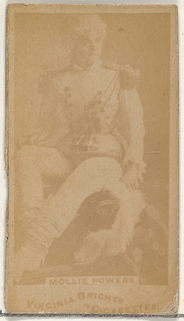Mollie Powers, from the Actors and Actresses series (N45, Type 1) for Virginia Brights Cigarettes