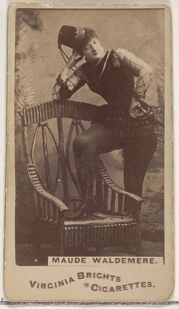 Maude Waldemere, from the Actors and Actresses series (N45, Type 1) for Virginia Brights Cigarettes
