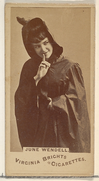 June Wendell, from the Actors and Actresses series (N45, Type 1) for Virginia Brights Cigarettes