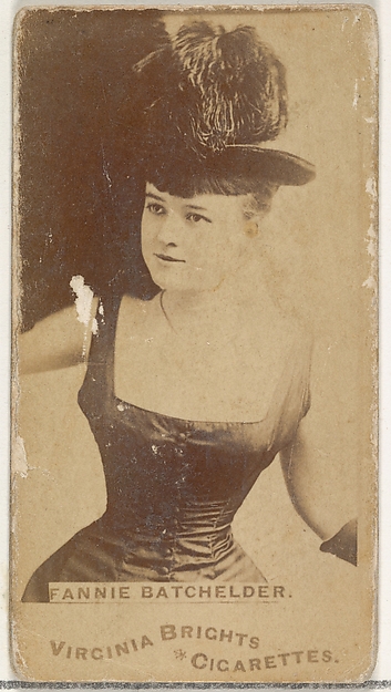 Fannie Batchelder, from the Actors and Actresses series (N45, Type 1) for Virginia Brights Cigarettes