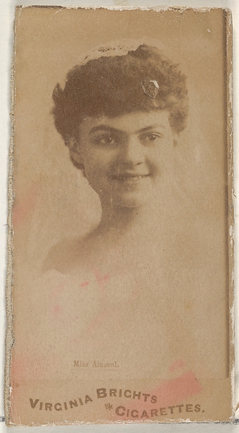 From the Actors and Actresses series (N45, Type 1) for Virginia Brights Cigarettes