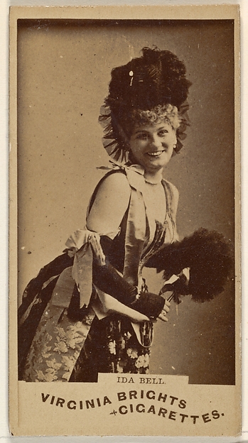 Ida Bell, from the Actors and Actresses series (N45, Type 1) for Virginia Brights Cigarettes