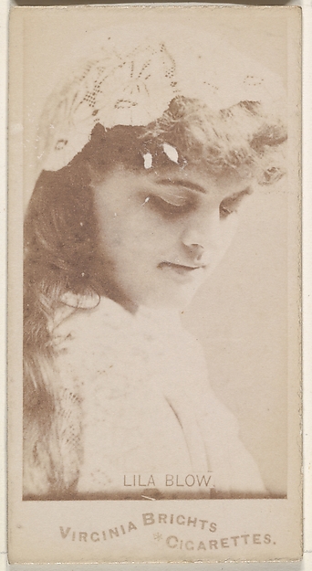 Lila Blow, from the Actors and Actresses series (N45, Type 1) for Virginia Brights Cigarettes