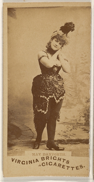 May Danforth, from the Actors and Actresses series (N45, Type 1) for Virginia Brights Cigarettes