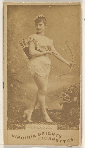 De La Rose, from the Actors and Actresses series (N45, Type 1) for Virginia Brights Cigarettes