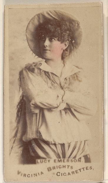 Lucy Emerson, from the Actors and Actresses series (N45, Type 1) for Virginia Brights Cigarettes