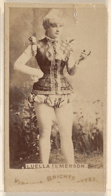 Luella Emerson, from the Actors and Actresses series (N45, Type 1) for Virginia Brights Cigarettes