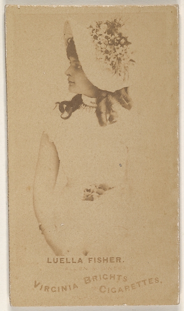Luella Fisher, from the Actors and Actresses series (N45, Type 1) for Virginia Brights Cigarettes
